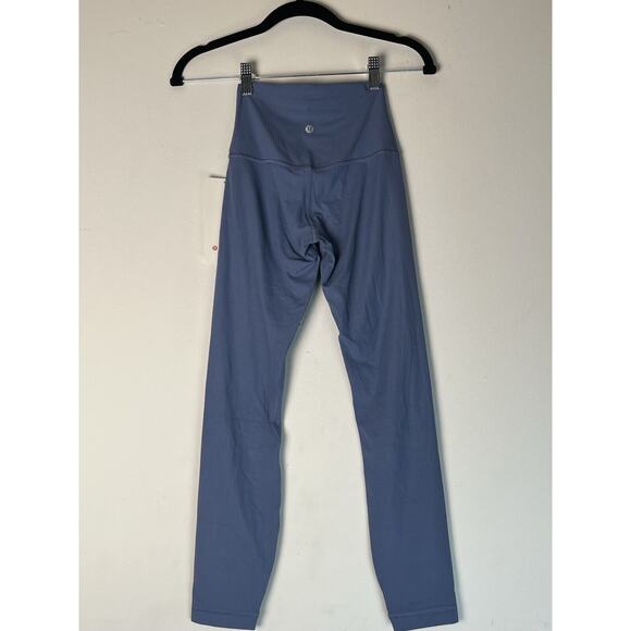 Lululemon Align Ribbed HR Pant 25" Size 2 Blue $118 LW5FJTS NWT - Picture 2 of 9